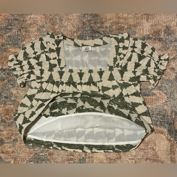 NWOT dRa FOR ANTHROPOLOGY SHORT SLEEVE LINED BABY DOLL TOP SIZE XS - Picture 4 of 7